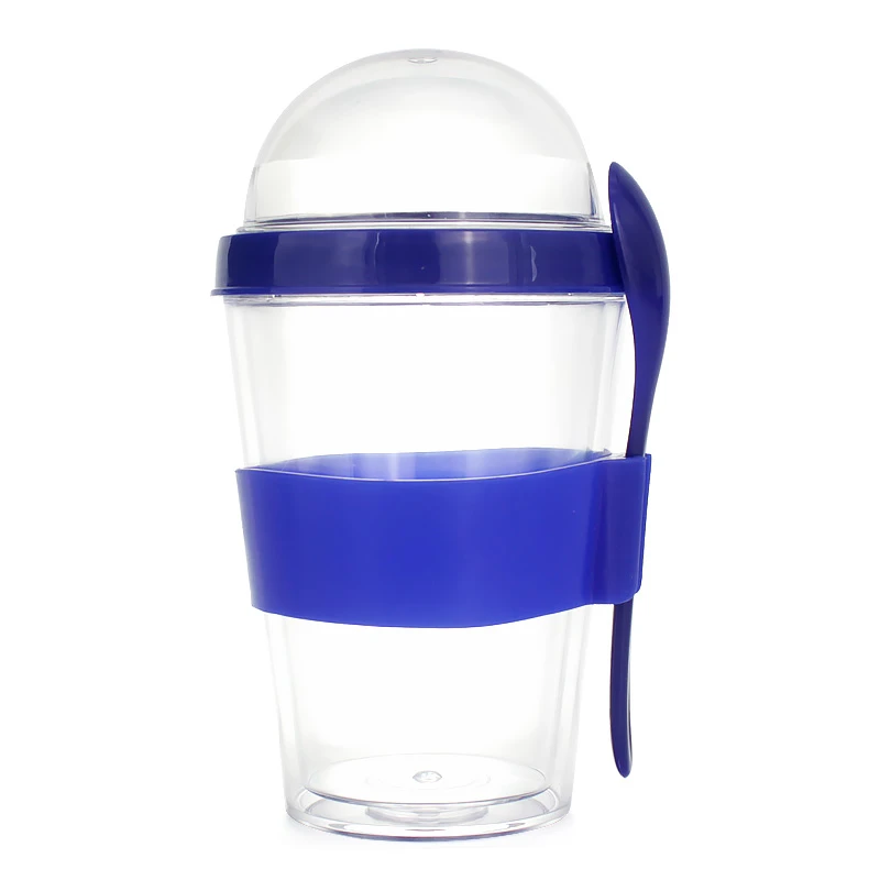 Plastic Cereal Cup With Spoon